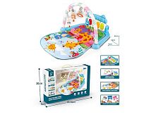 Килимок 972 піаніно, мелодії, підсвічування, 4 брязкальця, дзеркальце, в коробці