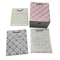 Пакет подарунковий паперовий S "Floral pattern" 18*23*10см Stenson R98448-S
