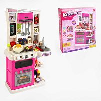 Кухня 922-177 92 елементи, звук, підсвічування, парогенератор, ллється вода з крана, посуд, продукти, наліпки, висота 78.5 см, в коробці