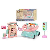 Кермо 2192 E-47 Штрих=91784 ЛИСИЧКА, світлофор, заправна станція, підсвічування, звук, мелодії, машина-підставка, в коробці