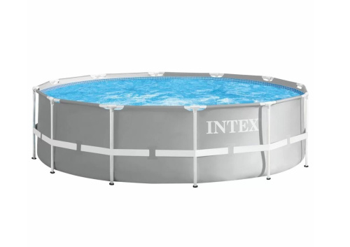 Каркасний басейн Intex 26718 (122*366 см., об'єм: 10685 л., картриджний фільтр-насос 3785 л/год, драбина, серія: Prism Frame) фото 3