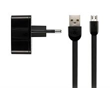 Картинка  Зарядное устройство Remax 2.4 A Dual USB Charger + Data Cable for Micro, black (RP-U215M-BLACK) магазин cd-market