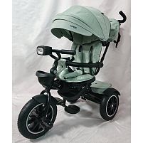 Велосипед дитячий триколісний El Camino ME 1193 MODENA Cloud Blue (колеса: передні Ø26 см, задні Ø23 см, батьківська ручка, фара)
