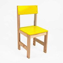 Стільчик дитячий С-61334 колір - жовтий, висота від підлоги до сидіння 28 см