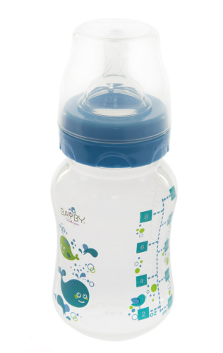 Картинка  Бутылочка для кормления Bayby BFB6102 250ml 0м+ синий от магазина cd-market