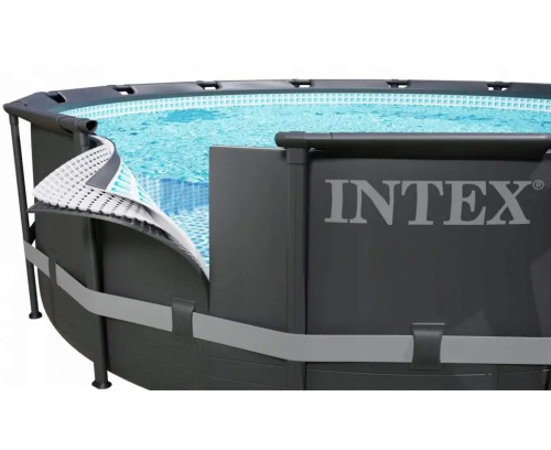 Каркасний басейн Intex 26326 NP (122*488 см., об'єм: 19156 л., пісочний фільтр-насос 5700 л/год, драбина, тент, підстилка, ПОШКОДЖЕНЕ ПАКУВАННЯ) фото 16