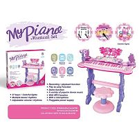 Музичний центр 6618 підсвітка, мікрофон, 8 інструментів, 4 мелодії, функція запису, в коробці