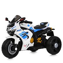 Електромотоцикл дитячий триколісний Bambi Racer M 6220ELR-1 (колеса: Ø9,8"/EVA, акк. 12V/4,5Ah, мотор: 2*12V/35W, до 7 км/г, до 25 кг)