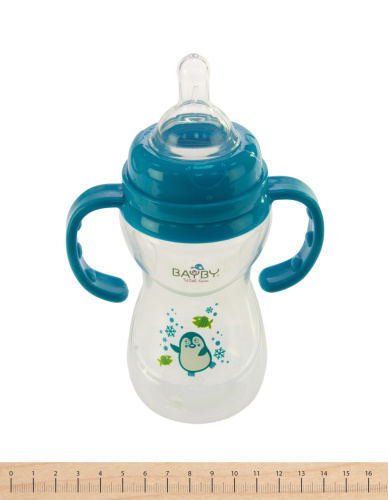 Картинка  Бутылочка для кормления Bayby BFB6106 240ml 6м+ синий от магазина cd-market фото 3