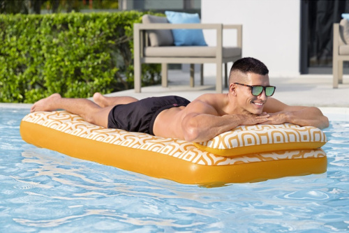 Матрас надувний для плавання BestWay 43836 «Комфорт плюш» (84*183 см, підсклянник, підголівник, вік 8+, до 100 кг) фото 5