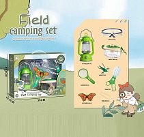 Набір дослідника JLX 6622-3 метелик, комаха, окуляри, лупа, щипці, лампа, підсвічування, на батарейках, бокс з моноклем, ремінець, в коробці