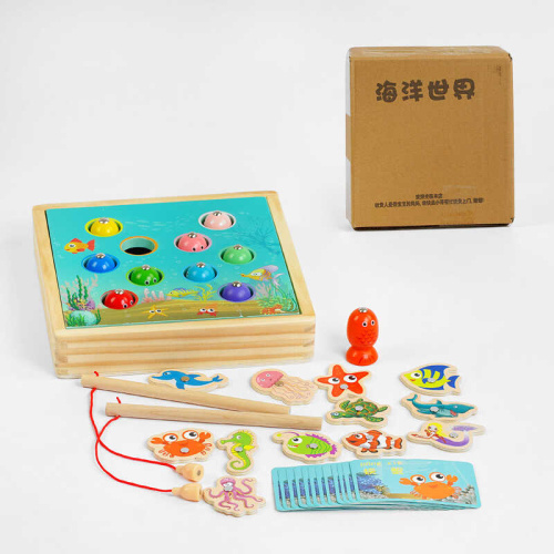 Риболовля C 57597 магнітна гра, 2 види риб, ігрові картки, у коробці