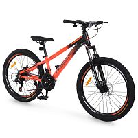 Велосипед двоколісний спортивний Profi FD-2404 «Freedom» (колеса Ø24"/гума, рама: 11"/алюміній, швидкостей: 21, обладнання Shimano)