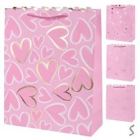 Пакет подарунковий паперовий M "Whith Love" 26*32*10см Stenson R34705-M