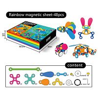 Конструктор магнітний XC-D 16 48 деталей, в коробці