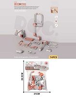 Набір лікаря YJ-H 1-27 14 елементів, окуляри, пляшечки, ножиці, щипці, в пакеті