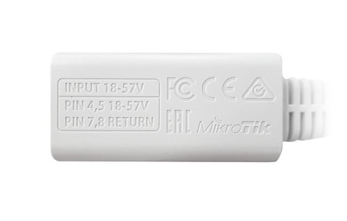 Картинка  PoE-інжектор MikroTik Gigabit PoE injector (RBGPOE) от магазина cd-market фото 2
