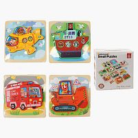 Пазли-вкладиші C 74360 дерев’яні, 4 пазли, в коробці