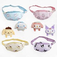 Сумочка-бананка C 68148 одне відділення, м’який значок, в пакеті, ВИДАЄТЬСЯ ТІЛЬКИ МІКС ВИДІВ