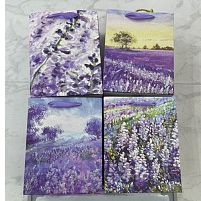 Пакет подарунковий паперовий L "Lavender" 40*30*12см Stenson R91469-L