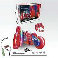 Машина на радіокеруванні H 01 акумулятор 3.7 V, пульт 2.4 G, підсвічування, гумові колеса, обертається на 360, перевертиш, в коробці