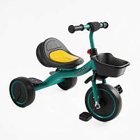 Велосипед 3-х колісний BS-47603 "Best Trike" колеса EVA переднє 10’’, заднє 8’’, сталева рама, УКР.ОЗВУЧУВАННЯ, світло, кошик, в коробці