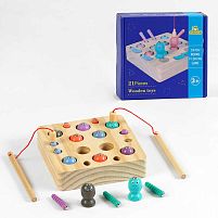 Риболовля C 60368 10 рибок, 8 хробачків, вудки з магнітами, в коробці