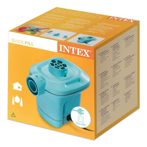 Насос електричний Intex 58640 «Quick-Fill» (живлення: мережа 220V, 600 л/хв., 3 насадки, ручний, надування/здування) фото 4