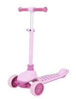 Самокат триколісний Best Scooter J-4266-032 (колеса: передні Ø4.92"/заднє Ø3.15"/PU, рама: пластик/складна, підсвітка, до 25 кг)