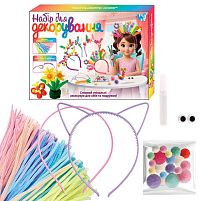Набір для декорування 41755 "WToys", 2 обручі, м'які стрижні, клей, аксесуари, в коробці