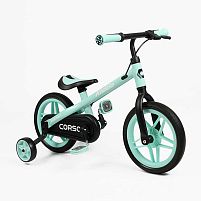 Біговел (велобіг, велосипед) Corso 74492 (двоколісний, колеса Ø12"/PU, рама: алюміній, знімні педалі, допоміжні колеса, до 60 кг)