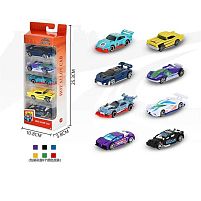 Набір машин 8805 F металопластик, 5 штук, в коробці