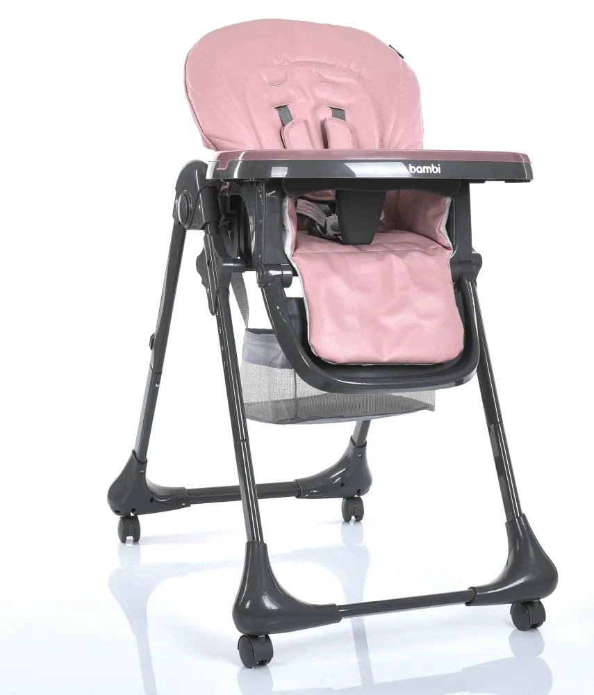 Стільчик для годування немовлят Bambi M 3233L-G Pink фото 2