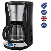 Картинка  Кофеварка Russell Hobbs  Victory, 1100 Вт, LCD-дисплей, Таймер на 24 часа, Нержавеющая сталь (24030-56) магазин cd-market