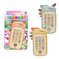 Телефон 90313 "WToys", 3 види, ОЗВУЧУВАННЯ УКРАЇНСЬКОЮ МОВОЮ, пісні, цифри, фрази, скоромовки, загадки, казки, на листі, ВИДАЄТЬСЯ МІКС