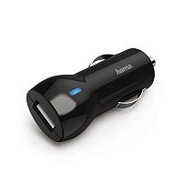 Картинка  Автомобильное ЗУ HAMA Car Charger 2.4А, black (00183259) магазин cd-market
