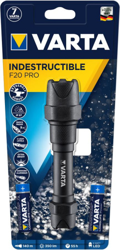 Картинка  Фонарь Varta Indestructible F20 Pro LED 2хАА (18711101421) от магазина cd-market фото 4