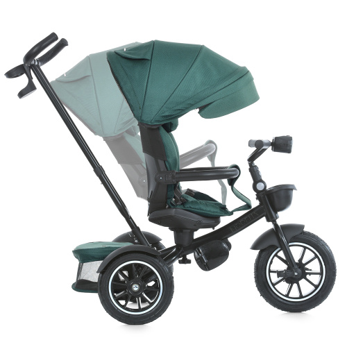 Велосипед дитячий триколісний El Camino ME 1193 Green «MODENA» (колеса: передні Ø10.2"/задні Ø9"/гума, рама: сталь, батьк. ручка, до 30 кг) фото 16