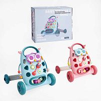 Каталка-Ходунки K 5 2 види, музика, підсвічування, сортрер, пальчикові ігри, брязкальця, в коробці