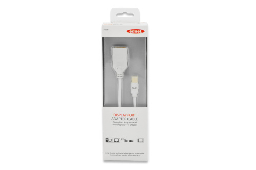 Картинка  Адаптер EDNET MiniDisplayPort to DisplayPort (84508) от магазина cd-market фото 3