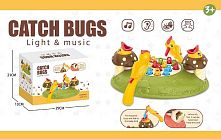 Музична гра Y 33926 A "Нагодуй пташку", на батарейках, весела пісенька, підсвічування, автоматичний рух, черв`яки, 2 пташки, в коробці