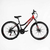 Велосипед двоколісний спортивний Corso KL-26011 «Kleo» (колеса Ø26"/гума, рама: 15"/сталь, швидкостей: 21, обладнання Saiguan)