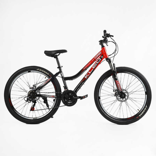 Велосипед двоколісний спортивний Corso KL-26011 «Kleo» (колеса Ø26"/гума, рама: 15"/сталь, швидкостей: 21, обладнання Saiguan)