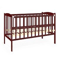 Ліжечко дитяче "Райдуга" колір - шоколад відкидний бортик, в пакеті