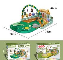 Килимок 88619-4 піаніно, звуки, мелодії, підсвічування, 5 брязкалець, пальчикові ігри, в коробці