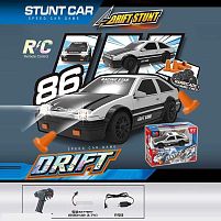 Машина на радіокеруванні UD 2236 A дрифт, підсвічування, 2 режими швидкості, змінні колеса, дорожні конуси, акумулятор 3.7 V, пульт 2.4 GHz, в ко