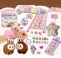 Набір для творчості L 5363 2 види, герой, папір, наліпки, прикраси, наліпки на нігті, пляшечка, в коробці