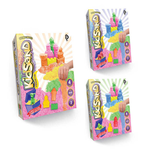 Кінетичний пісок "KidSand" 400г KS-04-01U,02U.03U "Danko Toys"