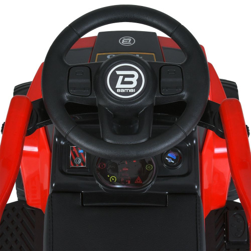 Каталка-толокар Bambi M 5805EL-3 (колеса: Ø7,1"/EVA, батьк. ручка, страхувальний бампер, сидіння: шкіра, музика, до 25 кг) фото 8