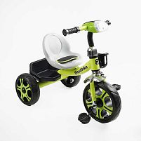 Велосипед дитячий триколісний Best Trike BS-25084 (колеса переднє Ø12"/задні Ø10"/гума, рама сталева, фара з музикою та світлом, кошик, до 25 кг)
